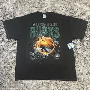 '47 brand Milwaukee Bucks Unisex Vintage Tubular Tshirt Charcoal NWT